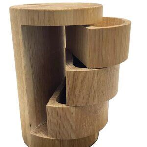 RACHEL RAY Wooden Spice Drawer Tower 6 inches Tall x 4 inch Diameter